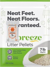 Cat Breeze Cat Litter Pellets, Refill 7 Pounds with Wipes