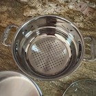 All-Clad Stainless Double Boiler With Domed Lid Gray Bottom — photo 4
