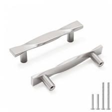 Rergy 10 Pack 3 Inch Brushed Nickel Cabinet Pulls Kitchen Handles Silver Cabi...