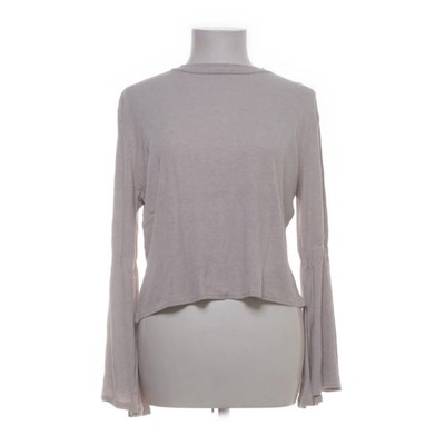Mango Basics, Langarmshirt, Größe: S, Beige, Einfarbig, Rippenstrick, Damen #VEv