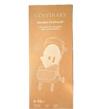 Cosydiary Universal Stroller Footmuff Gray/White Waterproof Windproof Washable