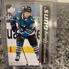 2021-22 Upper Deck Series 1 Young Guns Brinson Pasichnuk #220 Rookie Card. rookie card picture