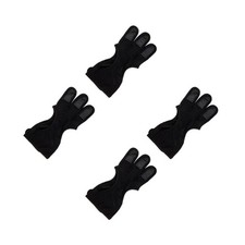  4 Count copri dita guanto singolo protezione dita tiro con l'arco