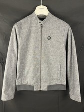 Nicholas Deakins Lightweight Harrington Zip-through casual jacket Grey - Size M
