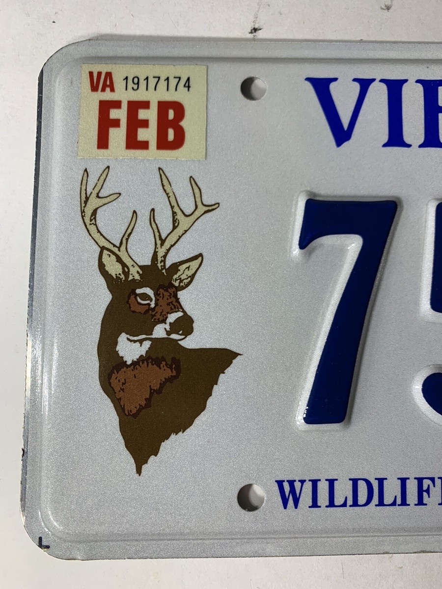 Virginia License Plate - Wildlife Conservationist - Buck
