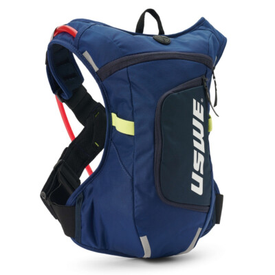 USWE Moto Hydro 4L Hydration Pack Bag Blue 3.0L 100 oz Hydrapak Bladder NEW