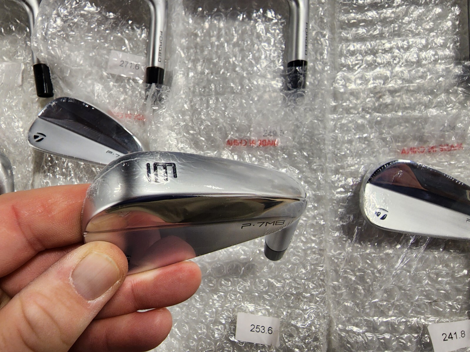 New Tour Issue TaylorMade P7MB P7 MB iron heads only 3PW head weights