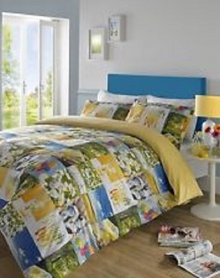 Hashtag Bedding King Size Duvet Cover Set Yellow Summer Vibes 2