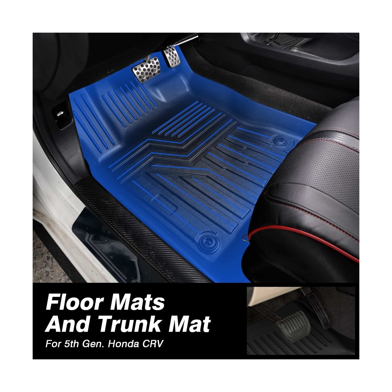 KUST CRV Floor Mats and Cargo Mat for Honda CRV 20172022 CRV 2 Row