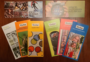 1970s VINTAGE SET Vivitar Photographic Brochures and Guides NEW CONDITION WOW!!!