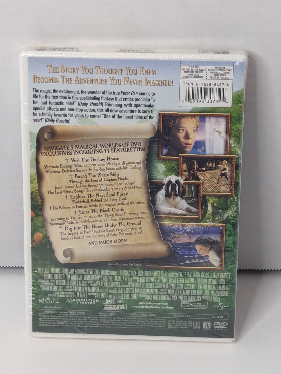 Peter Pan (DVD, 2004, Full Frame Edition) - Sealed 25192307324| eBay
