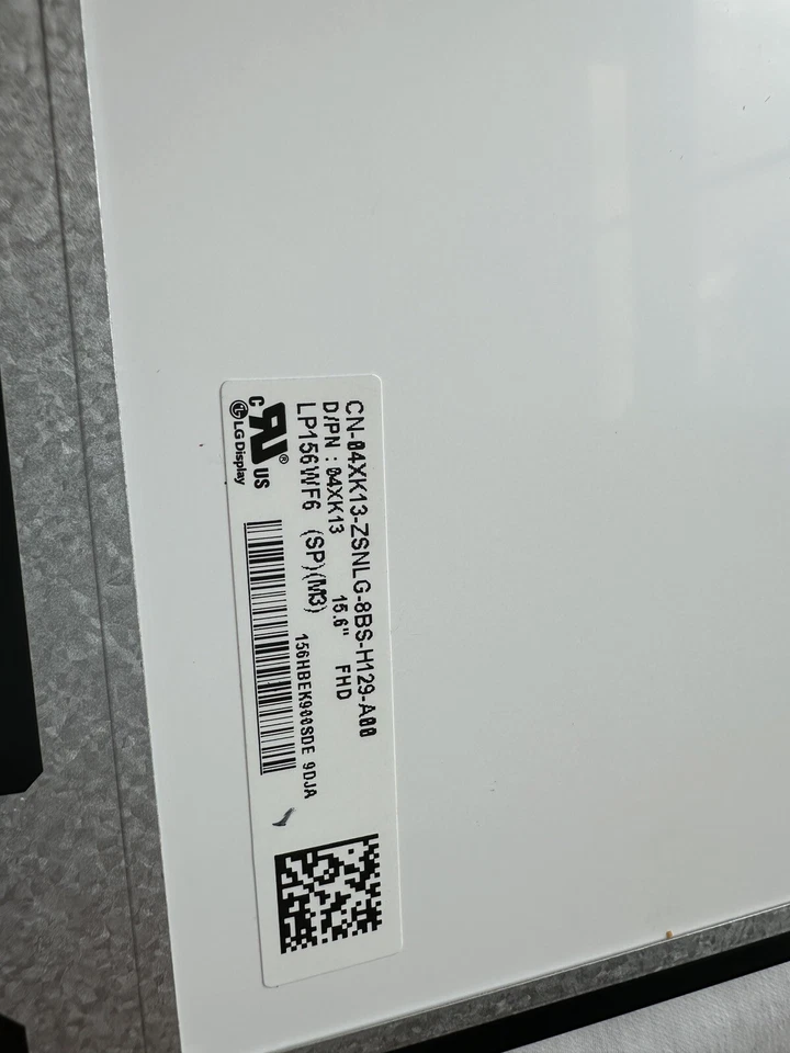 GENUINE DELL LATITUDE E6540 15.6" LAPTOP LED LCD SCREEN FHD 4XK13 S11 - Image 3 of 3