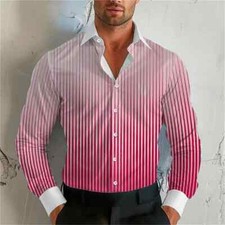 Men's Shirt Lapel Long Sleeve Shirt XS-6XL Comfortable Soft Men's