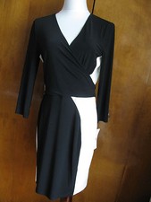 Lauren Ralph Lauren women’s black, white long sleeves dress 10