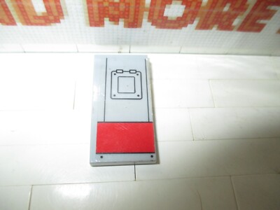 LEGO - 1x Tile Plate 2x4 Red Rectangle Hatch Pattern 76127 87079pb0605