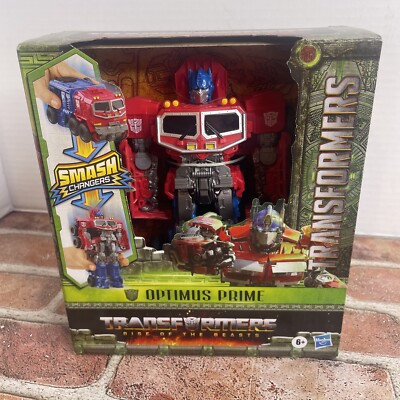 Transformers Hasbro Rise of the Beasts Smash Changer Optimus Prime! New Sealed