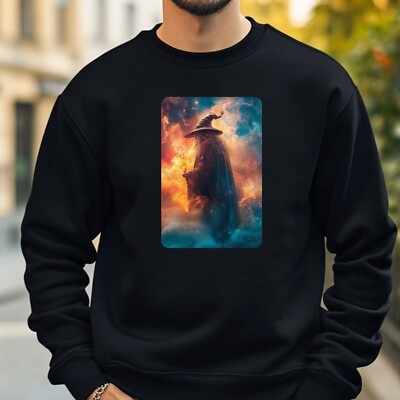 Zauberer in Flammen Sweatshirt Kuschelig und Perfekt für jeden Anlass S bis 4XL