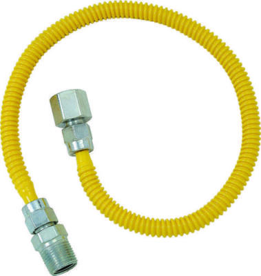 BrassCraft ProCoat 1/2'' x 1/2'' x 48'' Excess Flow Valve Gas Connector, FS