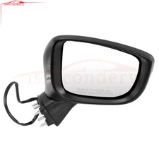 Passenger Right Power Mirror Fits 2016-18 Toyota Yaris Sedan Manual Fold Black