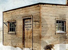 1903 Harley-Davidson  s first location 11 x 14" Photo Print