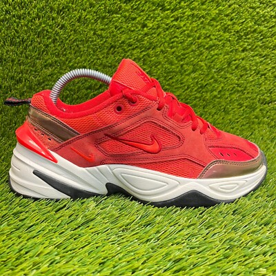Nike M2K Tekno Mesh University Red Womens Size 8 Walking Running Shoes Sneakers