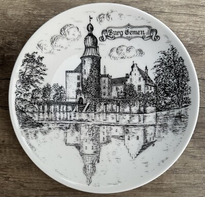 Wandteller Motiv Burg Gemen von Sparkasse Sammlung  Küche Deko Münsterland