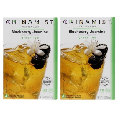 China Mist - Blackberry Jasmine Green Tea Infusion, 1/2 oz Filter Bags (2 PACK)