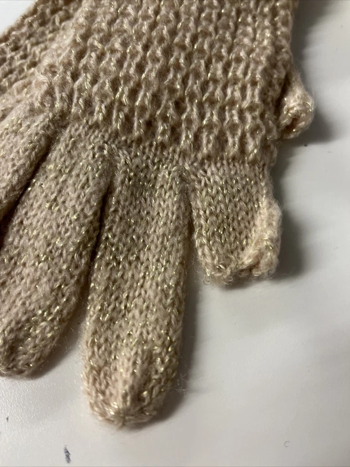 Guantes sin dedos Vince Camuto para mujer de 15 pulgadas con puntada de pliegue de oro rosa perla Foto 4 de 4