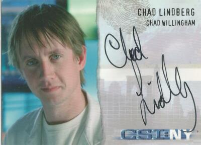 CSI New York - NY-A7 Chad Lindberg ''Chad Willingham'' Autogrammkarte