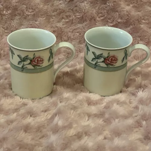 Wedgwood English Cottage Collection - Rose - Set Of 2 Mugs