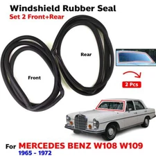 Fits Mercedes Benz W108 W109 4D Sedan 1965-72 Windshield Rubber Seal Front Rear