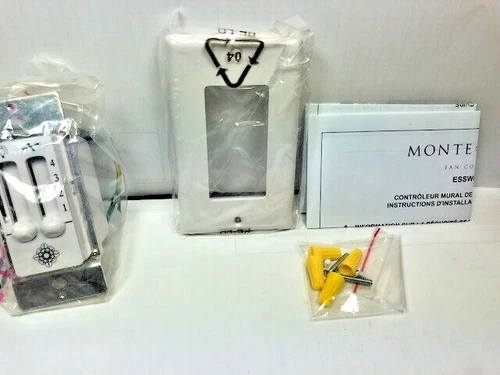 Monte Carlo Fan Company 4 Speed Dimmer Wall Control, White - ESSWC-6-WH - Picture 12 of 13