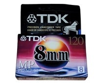 TDK MP Premium 8mm 120min Video Camcorder Cassette Tape P6-120MP 