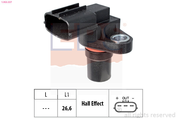 Eps 1.953.337 Sensor, Crankshaft Pulse For Opel Vauxhall-image