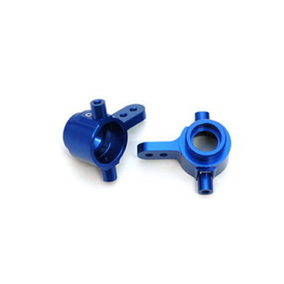 ST Racing Blue Anodized Aluminum Front Steering Knuckles for Slash 4x4 # ST6837B