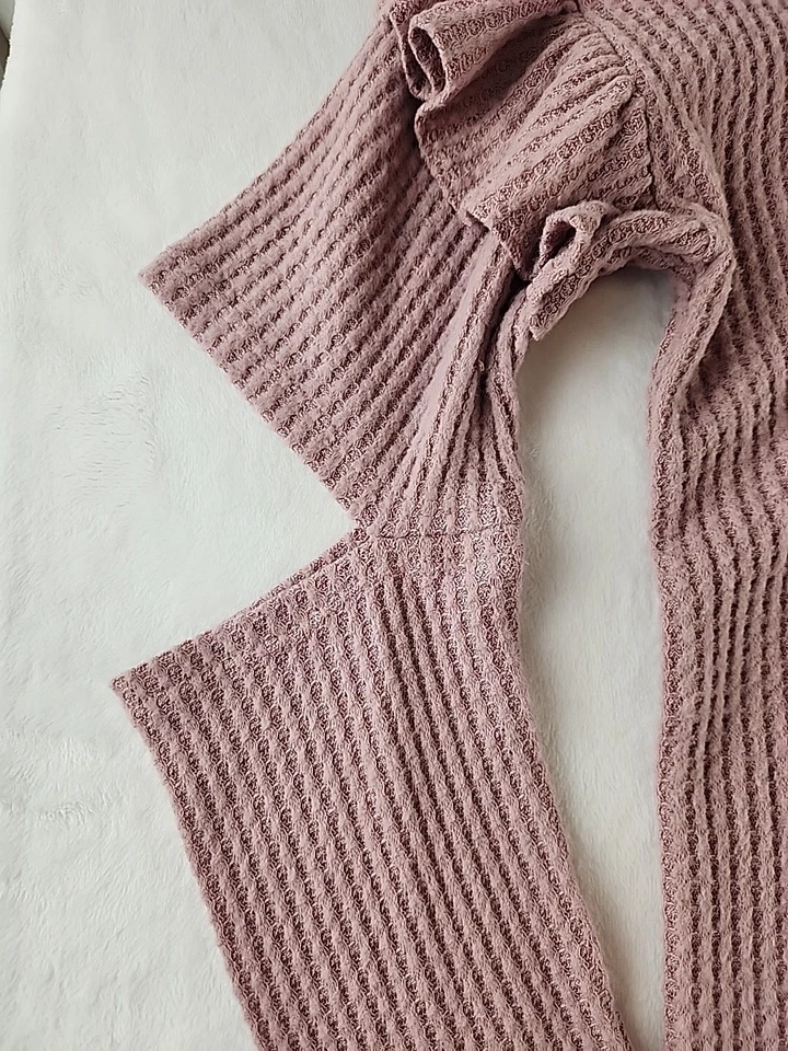 Vestido Everly Mujer Tejido Suéter Vestido Codo Frío Rosa Peso Ligero Talla S Foto 4 de 4