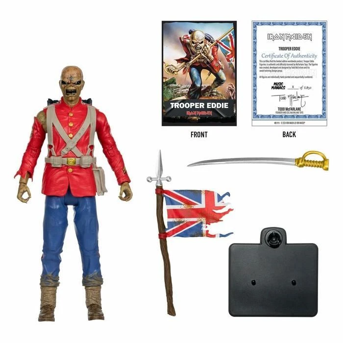 IRON MAIDEN - Metal Music Maniacs - Eddie Trooper Action Figure McFarlane - Immagine 4 di 4