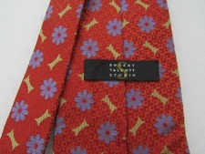 Robert Talbott Studio Red Geometric silk tie - 195 Retail 