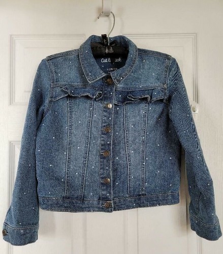 Cat and Jack L 10-12 jean jacket denim 
