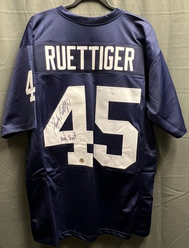 RUDY RUETTIGER SIGNIERTES "NEVER QUIT" NORTE DAME TRIKOT ~RUDY 45 Authenticated - Bild 1 von 5
