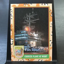 1991 Carrier Plane at Night 55 Desert Storm Topps Trading Card Game TCG CCG