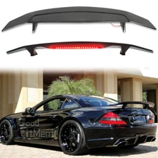For Mercedes Benz SL55 SL63 SL500 52" Carbon Rear Trunk Spoiler w/ Brake Light