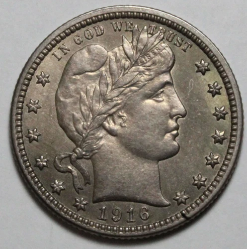 1916 D Barber Quarter WB688
