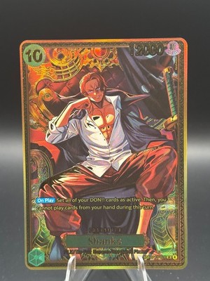 Bandai One Piece Card Game Shanks SP Alternate Art Foil OP13-028 English