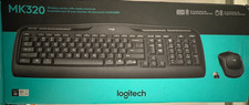 Logitech Wireless Keyboard  Mouse MK320 - BLACK - NEW / OPEN BOX