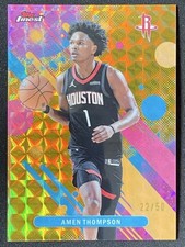 Amen Thompson 2025-26 Topps Finest Common Gold Geometric Refractor Base /50 #91