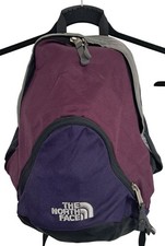 Mochila The North Face Unisex Pequeña Púrpura Gris Negra Mochila Colorblock Cremallera