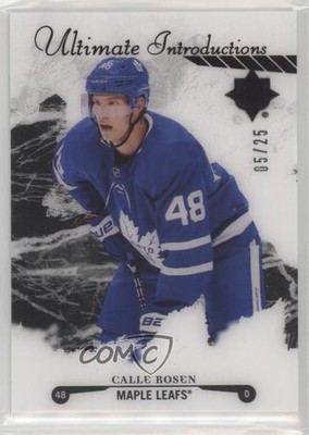 2017 Ultimate Collection Introductions Onyx Black 5/25 Calle Rosen Rookie RC z1b