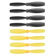 8 Set 55mm/2 Inch Propeller 2-Vane Blades Props, Black/Yellow