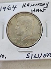 1964 Kennedy Silver Half Dollar 90% Silver Uncertified circulated